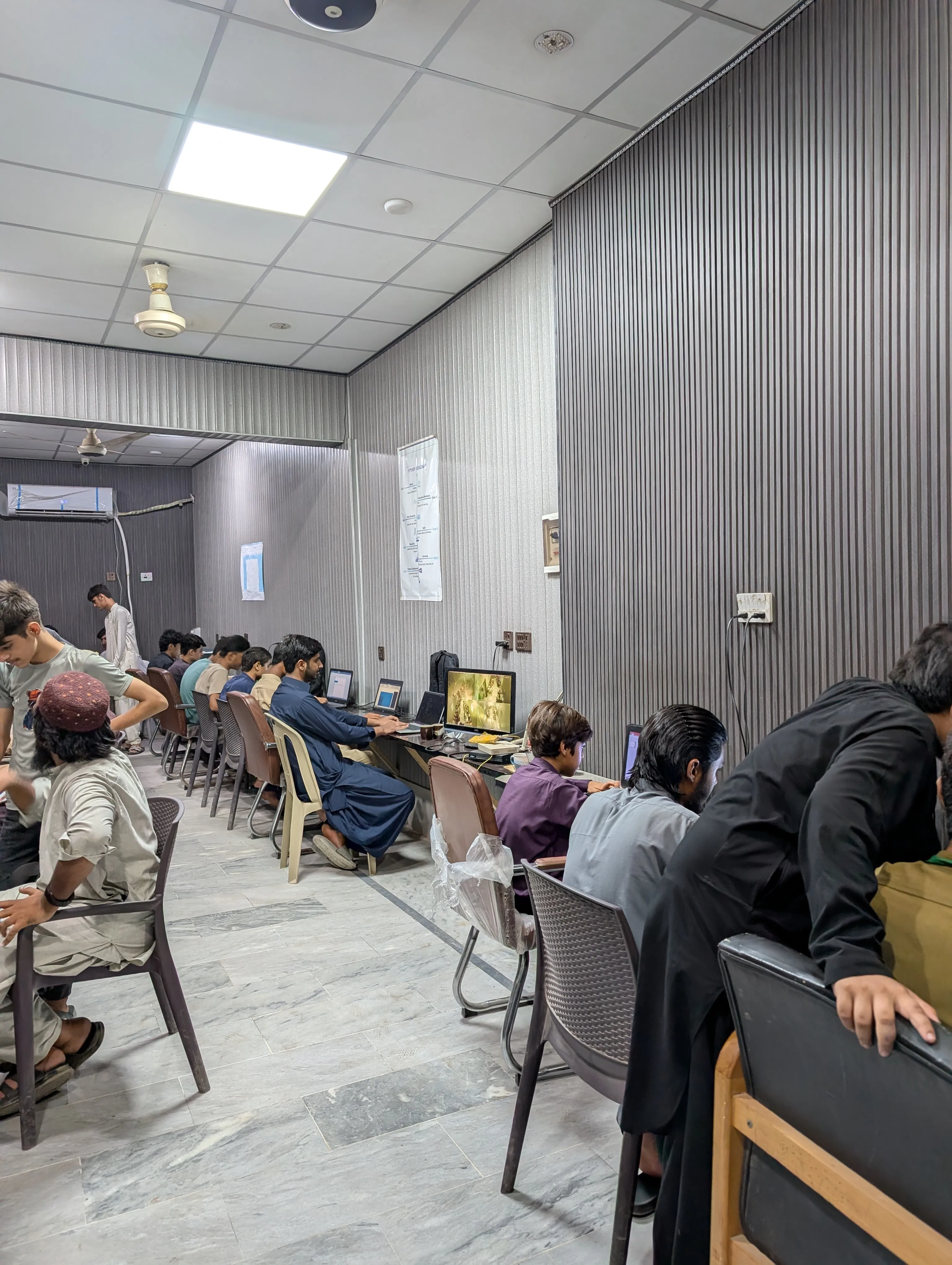 Computer lab workstation